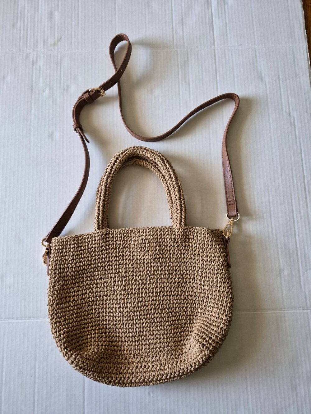 Haute Hippie Raffia Woven Handle Crossbody Bag - Picture 7 of 12